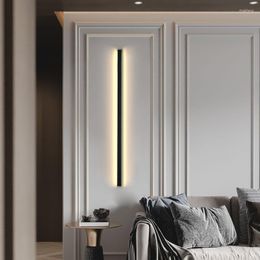 Wall Lamp Modern Bedside For Bedroom Living Room LED Long Strip Lights Nordic Home Decoration Mirror Backlight Sconce