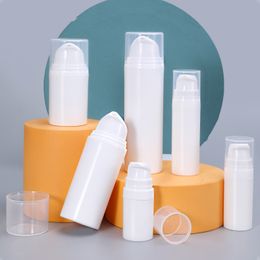 Storage Bottles Jars 3050ml Vacuum Lotion Bottle Empty Refillable Bottle for Cream Skin Lotion Packaging Containers Shampoo Shower Gel Tube 10PClot 230710