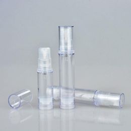200pcs 5ml 10ML Mini Transparent Airless Pump Bottle& Empty Cosmetic Containers With Travel Shampoo Bottle Hjwtr