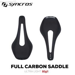 Bike Saddles UltraLight Full Carbon Fiber Road MTB Bike Saddle Matte Black Lightweight Seat Cushion Bicycle Parts HKD230710