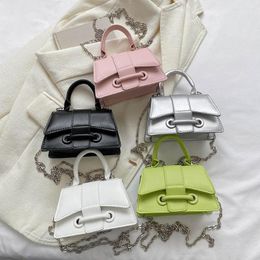 Evening Bags Women's Chain Crossbody Fashion PU Leather Shoulder Ladies Trend Solid Small Satchels Luxury Designer Handbag Tote