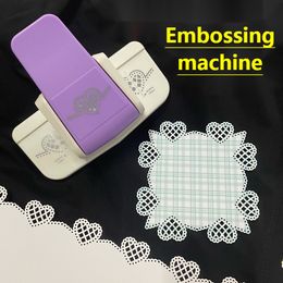 Other Desk Accessories Embossing machine Large size save effort Fancy border punch Hollow out lace beading scrapbook manual punching 230707