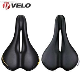 Bike Saddles Velo Bicycle Saddle Seat Pro Mtb Saddle Wide Comfort Soft Cushion Bike Seat Men Padded Saddle For Bike Pu Leather Bicycle Saddle HKD230710