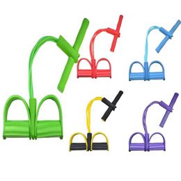 Resistance Bands Sit-up pedal exerciser foot fitness extender elastic pull rope resistance exercise band yoga home gym fitness HKD230710