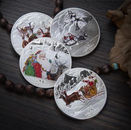 Arts and Crafts Christmas Eve souvenir customized coin medal