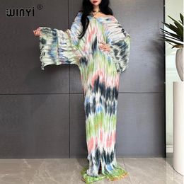 Women's Swimwear WINYI fashion print summer V-neck Knitted hollow sexy long dress Elegant party Evening dress Women Beachwear long sleeve dress 230710