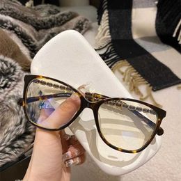 Sunglasses 2023 High Quality New Zhao Lusi Same Xiaoxiang Glasses Frame 3408 Myopia Anti blue light Plain face Little Girl Literature and Art