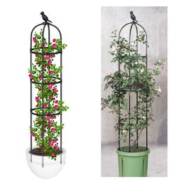 Other Garden Tools Climbing Plant Trellis Tomato Support Cages For Flowers Plants Frame DIY Flower Vines Pot Stand 230710