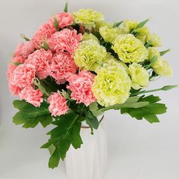 Decorative Flowers YOMDID 10 Flower Heads Carnation Artificial For Home Party Wedding Decor DIY Mother's Day Silk Forever