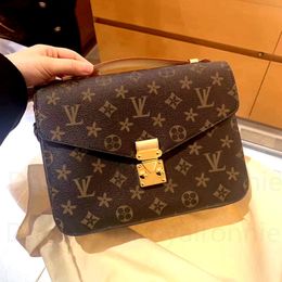 10A топ подлинные кожаные роскошные дизайнерские сумки Pochette Metis Women Messenger Sags Designer Designer Bead Bag Crossbod