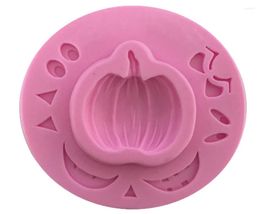 Baking Moulds Halloween Chocolate Silicone Mold Funny Pumpkin Sugar Candy Mould DIY Cupcake Party Fondant Cake Decorating Tool K137