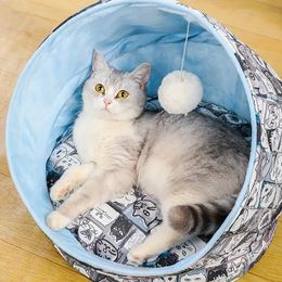 Cat Beds For Indoor Cats, Cat House Cat Tent Folding Small Dog&Cat Kennel