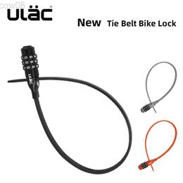 Bike Locks ULAC Bike Password Lock Bicyc Anti Tht Tie Locks Zinc Alloy 3 Digit Combination Code MTB Road Safe Cycling Accessories HKD230710