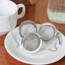 All-match 1pcs Stainless Steel Tea Balls Sphere Locking Spice Tea Strainer Mesh Tea Infuser Filter Herbal Ball Tea-set Preferred