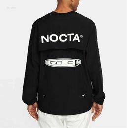 Men's Hoodies US version nocta Golf co branded draw breathable quick drying leisure sports T-shirt long sleeve round Advanced Design 555ess