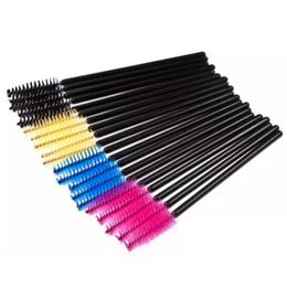 Makeup Brushes Factory Price 30 000Pcs/Lot New Black Disposable Eyelash Brush Mascara Wands Applicator Cosmetic Tool 4 Colours Drop D Dhxvp