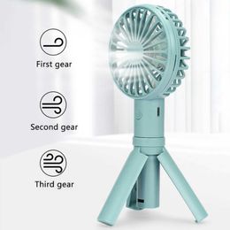 Electric Fans Portable Fan hand-held Quiet Electric Fan USB 500Mah Rechargeable for Student Dormitory Office Outdoor Hand fan