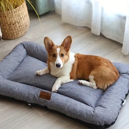 Soft Dog Cat Crate Bed Blanket Waterproof Moisture-proof Dog Kennel Dog Mat Four Seasons Universal Dog Cage Mat