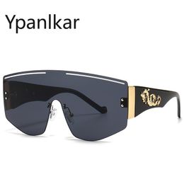 2022 New Square UV400 Sunglasses for Women Men Luxury Designer Vintage Sun Glasses Oversized with Rimless Frame GV EYEWEAR