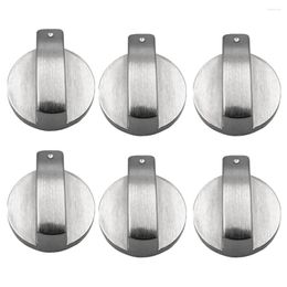 Bowls 6Pcs Cooker Knobs 6mm Gas Stove Replacement Metal Accessories For Kitchen Oven