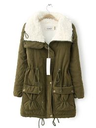 Pants Thick Women Winter Warm Coat Female Autumn Hooded Cotton Fur Oversize Basic Jacket Outerwear Slim Long Ladies Chaqueta Jackets