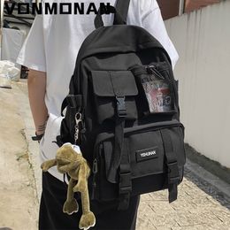School Bags Women Backpack Black Nylon Bagpack Female Anti Theft Rucksack Casual Lady Travel Bag Korean Back Pack Mochila 230710
