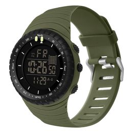 SYNOKE Army Green Casual Watch Men Outdoor Sports Watches Waterproof LED Electronic Digital Wristwatches Clock reloj hombre 2022