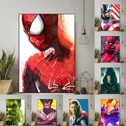 Famous Hero Movies Canvas Painting Poster Wall Art Prints Home Kids Boys Room Decoration Playroom Bedroom Home Wall Decor Murals Gifts w06