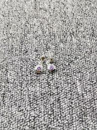 Stud Earrings 2023 UNOde50 Exquisite Fashion Electroplating 925 Silver Purple Round Festival Luxury Jewellery Gifts