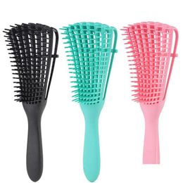 Hair Brushes Detangling Brush For Natural Der Afro America 3A To 4C Kinky Wavy Curly Coily De Easily Drop Delivery Products Care Styl Dhzoj