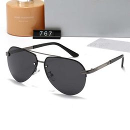 Fashion Mercedes-Benz top sunglasses New Men's Toad Mirror Polarised Sunglasses Leisure Driving 767 with logo box