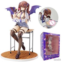 Action Toy Figures 23cm Devilish Girl Rumiru Sexy Anime Figure Pink Cat Action Figure Figurine Adult Collectible Doll Toy Gift R230711
