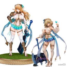 Action Toy Figures 25cm Vertex Elf Village Villager Cecile Antenna Anime Girl Figure Kukuru/Priscilla Action Figure Collectible Model Doll Toys R230711