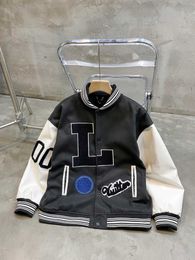 Autumn and winter letter baseball uniform plus cotton jacket, sleeves are imported from Australia calfskin, thick, full and round, not ball, cotton skin.