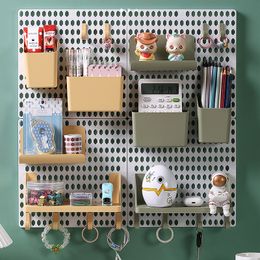 Storage Holders Racks 5PCS Set Wall Pencil Cellphone Storage Box Multifunctional Office Wall Notebook Tape Holder Rack Bathroom Makeup Jewelry Shelf 230710