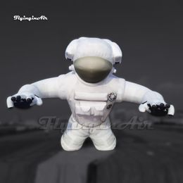 Fantastic Giant White Inflatable Astronaut Figure Model Airblown Spaceman Balloon For Space Show