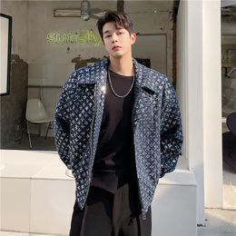 Men's Jackets 2023 Spring Autumn Thick Coats Men Fashion Retro Casual Male Streetwear Zipper Korean Loose Tops Overcoat L234