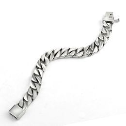 Chain Bracelet for Mens Women Bracelets Curb Cuban Links Chains 316L Stainless Steel Bangles Male Jewellery Accessory Wholesale 230710