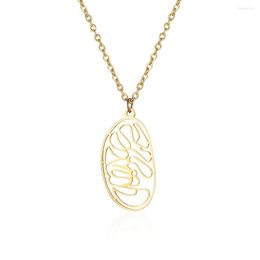 Pendant Necklaces Stainless Steel Mitochondria Organelle Biology Science Jewelry Necklace Gift for Women