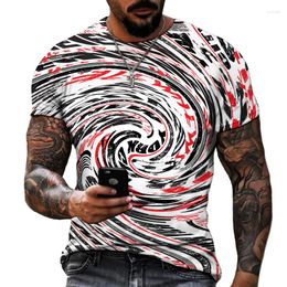 Men's T Shirts 2023 Summer Products Starry Sky Swirl T-shirt Round Neck HD Printing Lay Casual Brand Clothing Oversized S-5XL
