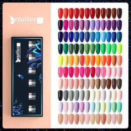 Nail Polish Beautilux Nail Gel Polish Kit 6pcs/set x10ml Soak Off UV LED Nails Varnish Set Semi Permanent Nail Art Gels Lacquer Gift Box DIY 230711