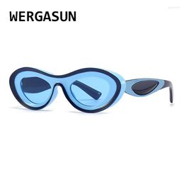 Sunglasses Fashion Small Oval Women Vintage Jelly Colour Eyewear Men Trending Sun Glasses Shades UV400