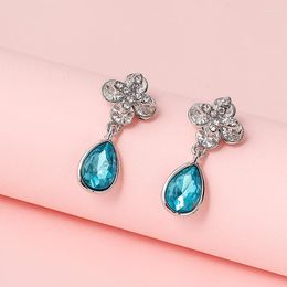 Stud Earrings ER-00554 2023 In Genuine Austrian Crystal Jewellery Allergy-free Women Water Drop Christmas Wholesale