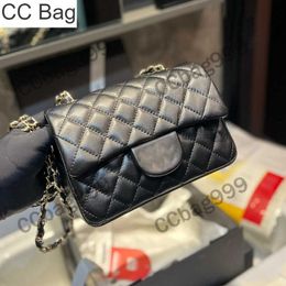 CC Bag 20cm Black Caviar Lambskin Flap Bags For Womens Gold Silver Hardware Designer Crossbody Shoulde Bag Luxurys Handbags Wallet with Chain Classic Purse Card Hold