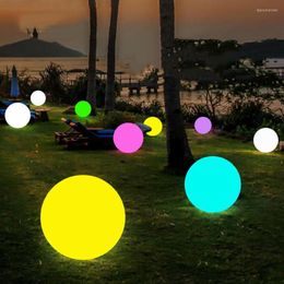 Night Lights Remote 16 Colour LED Glow Ball Light 4 Modes Christmas For Wedding Party Garden Landscape Lawn Holiday Decoration