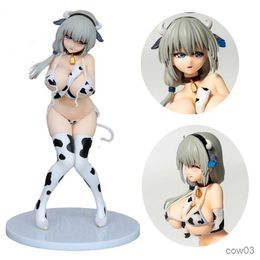 Action Toy Figures 22cm DreamTech Asobitai! Anime Figure Tsuki Uzaki Action Figure Cow Pattern Bikini Figurine Adult Sexy Doll Toys R230711