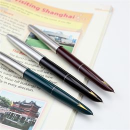 Fountain Pens Nostalgic style Hero pens gold retro plastic fountain pen school student office writting stationery 230707