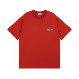 BLCG LENCIA 2023 Summer New 250g 100% Cotton Fabric T-shirt Men High Quality Print Colour Drop Sleeve Loose Tshirts Oversize Tops 2023244