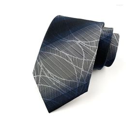 Bow Ties Fashion Silk Necktie Mens Geometric Patterns For Party Wedding Business Long Corbatas Para Hombre YUU12