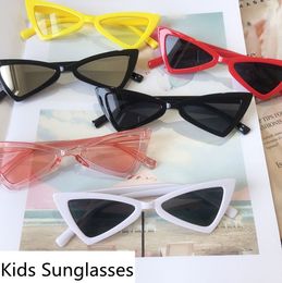 Sunglasses Fashion Style Kids Vintage Cat Eye Children Sunglasses Triangle Shaped Boys girls Brand Cute Sun Glasses Baby 230710